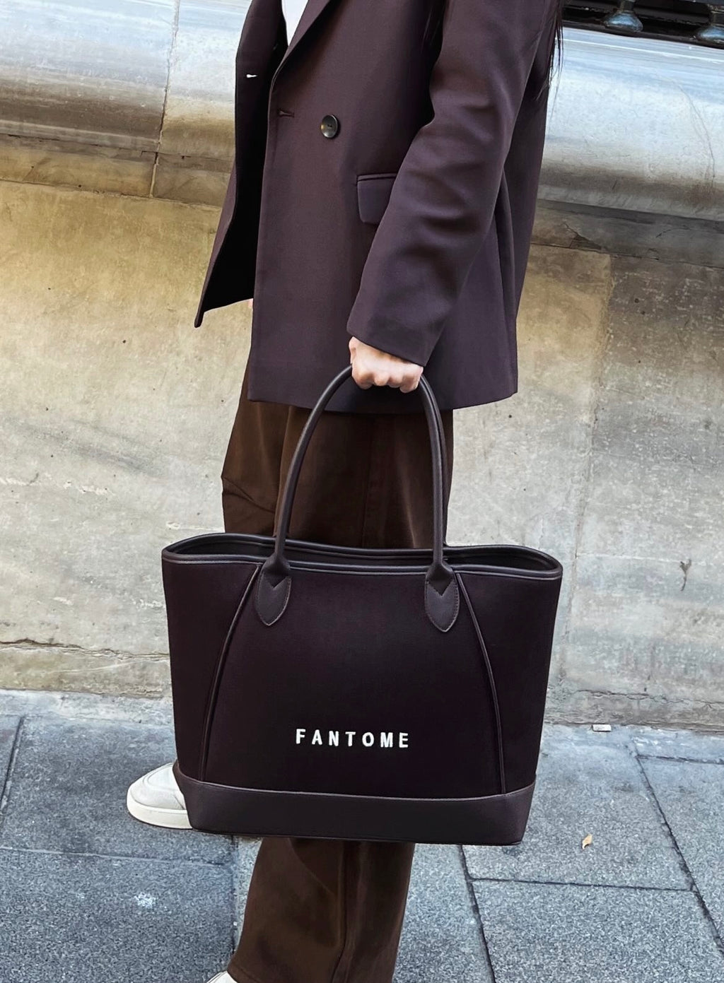 MOCHA BROWN TOTE BAG