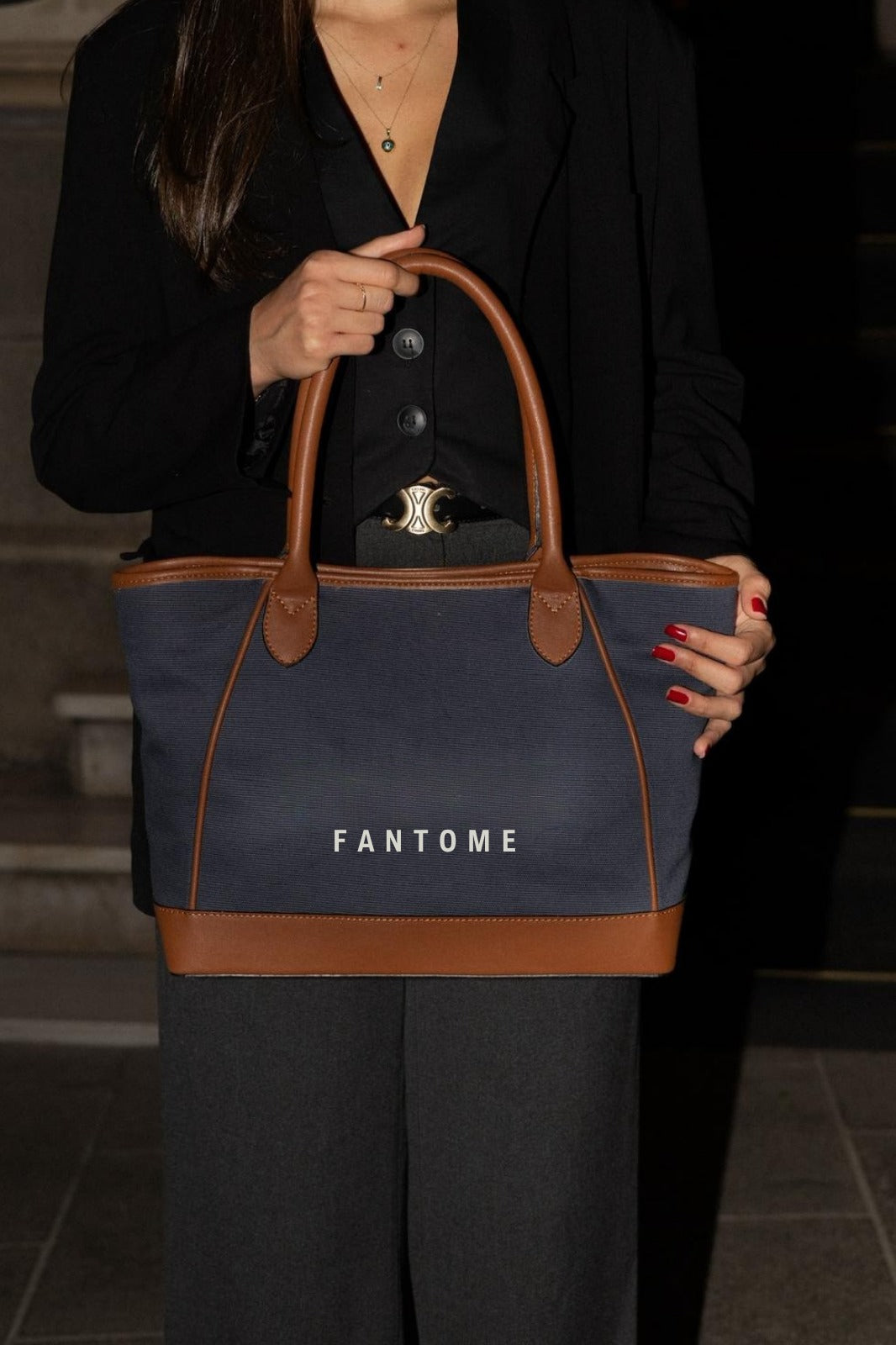 DARK DENİM TERRA TOTE BAG